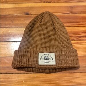 Flag Nor Fail Tan Knit Beanie